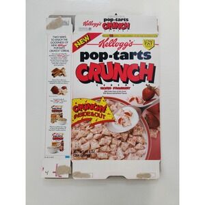 1995 Kellogg's Pop-Tarts Crunch Frosted Strawberry Cereal Box